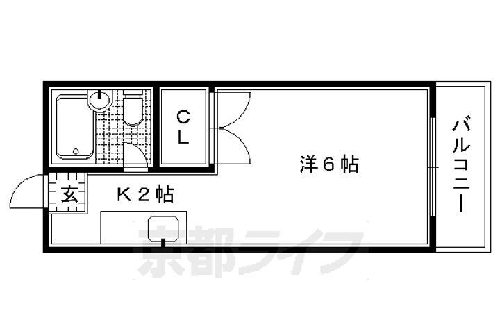 京都府京都市北区西賀茂丸川町 北大路駅 1K アパート 賃貸物件詳細