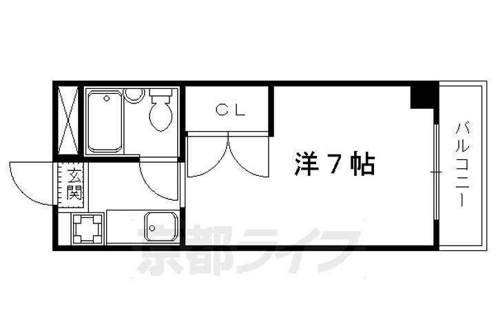 京都府京都市北区大将軍東鷹司町 円町駅 1K マンション 賃貸物件詳細