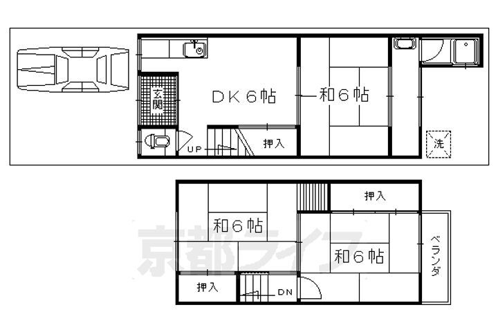 京都府京都市北区大宮中林町 北大路駅 3DK 一戸建て 賃貸物件詳細
