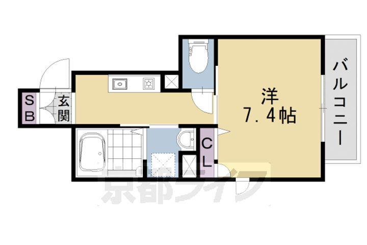 京都府京都市北区平野上柳町 北野白梅町駅 1K アパート 賃貸物件詳細