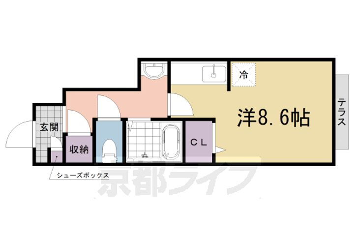 滋賀県大津市北大路１丁目 賃貸アパート
