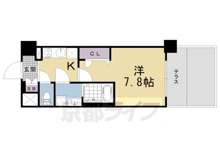 京都府京都市下京区梅小路高畑町 西大路駅 1K マンション 賃貸物件詳細
