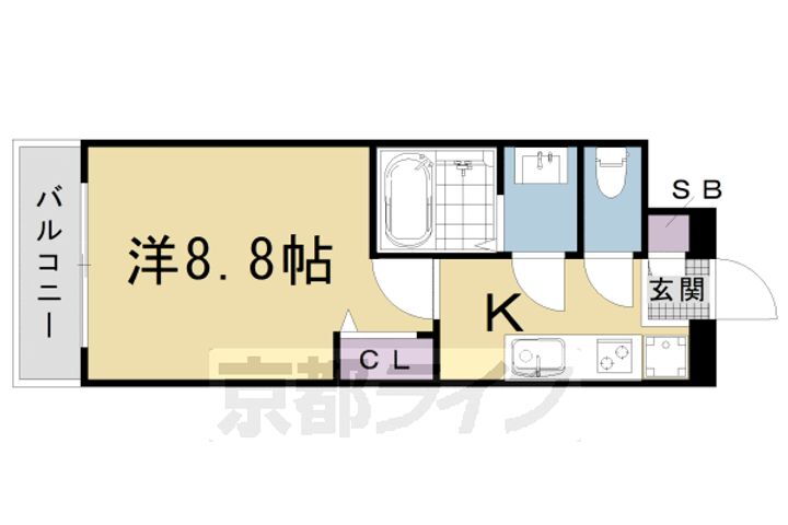 京都府京都市下京区西七条御領町 丹波口駅 1K マンション 賃貸物件詳細