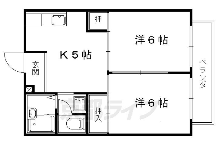 京都府京都市伏見区日野不動講町 石田駅 2DK アパート 賃貸物件詳細