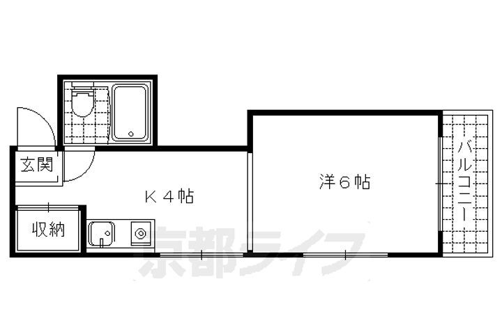 京都府京都市山科区大宅辻脇町 椥辻駅 1K マンション 賃貸物件詳細