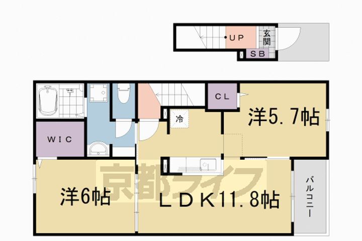 滋賀県大津市衣川１丁目 賃貸アパート