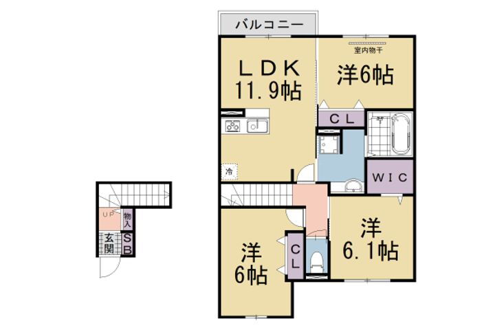 滋賀県大津市大将軍３丁目 賃貸アパート