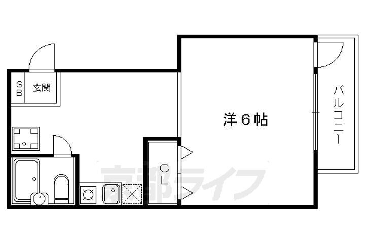 京都府京都市左京区松ケ崎東町 松ヶ崎駅 1DK マンション 賃貸物件詳細