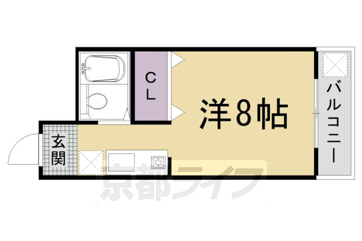 京都府京都市右京区西京極南大入町 西京極駅 1K マンション 賃貸物件詳細