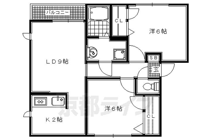 京都府京都市右京区鳴滝川西町 花園駅 2LDK アパート 賃貸物件詳細