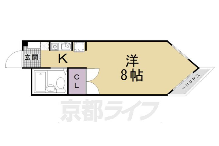 京都府京都市右京区西京極葛野町 西京極駅 1K マンション 賃貸物件詳細