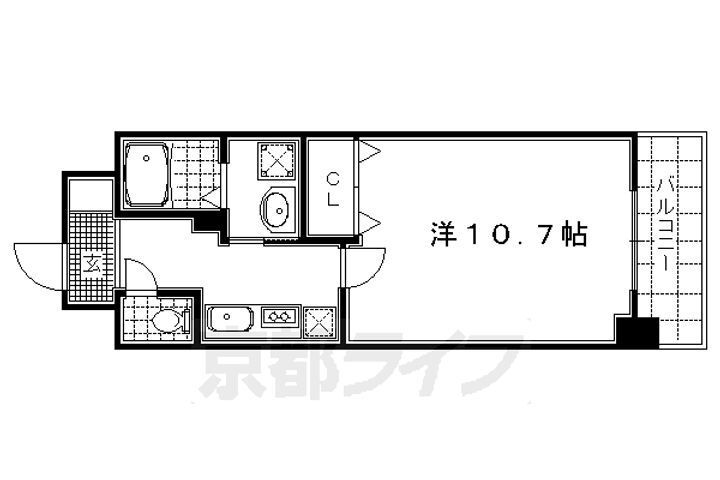 京都府京都市中京区西ノ京月輪町 西大路御池駅 1K マンション 賃貸物件詳細