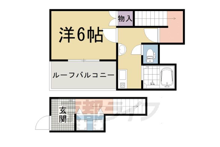 京都府京都市中京区西ノ京笠殿町 賃貸アパート