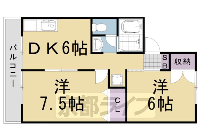京都府京都市西京区松室吾田神町 上桂駅 2DK アパート 賃貸物件詳細