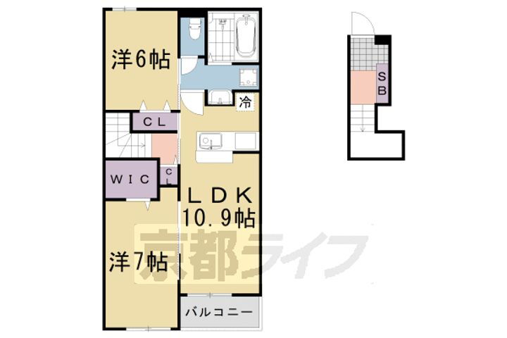 京都府南丹市園部町内林町 賃貸アパート
