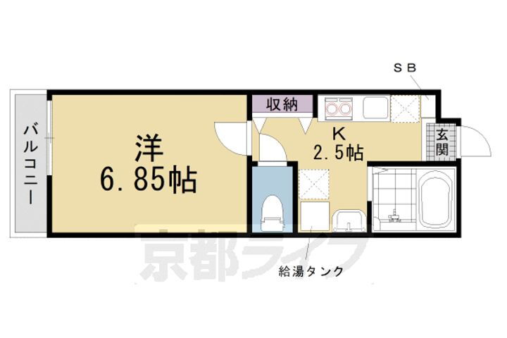 京都府京都市南区東九条松田町 十条駅 1K アパート 賃貸物件詳細