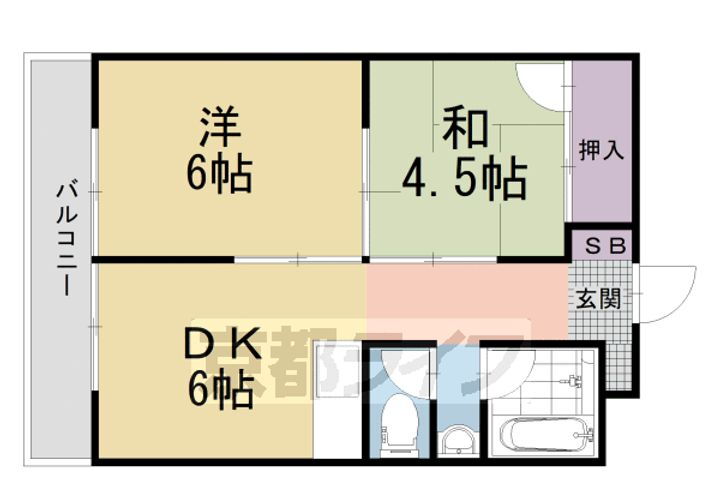京都府京都市伏見区東奉行町 伏見桃山駅 2DK マンション 賃貸物件詳細