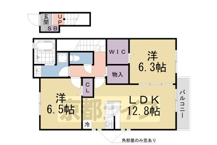 滋賀県大津市大将軍３丁目 賃貸アパート