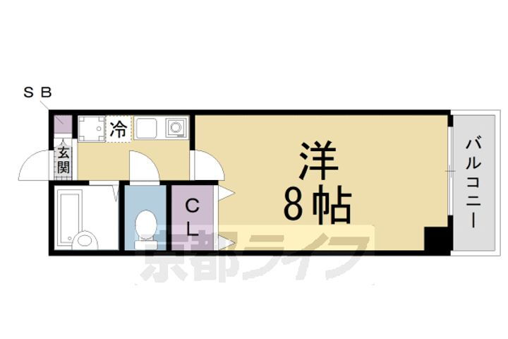 京都府京都市伏見区鑓屋町 墨染駅 1K マンション 賃貸物件詳細