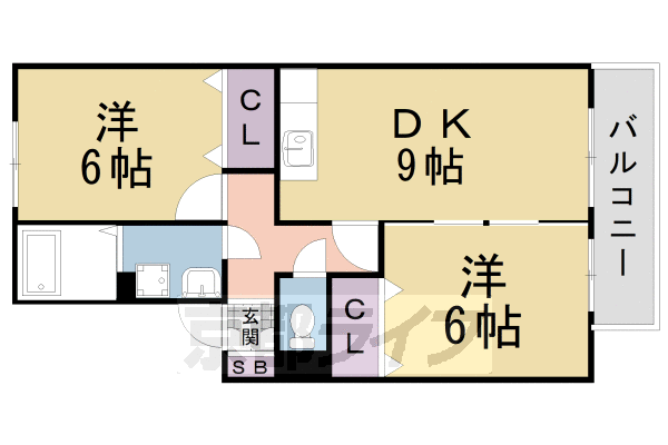 京都府京都市伏見区桃山町日向 六地蔵駅 2LDK アパート 賃貸物件詳細