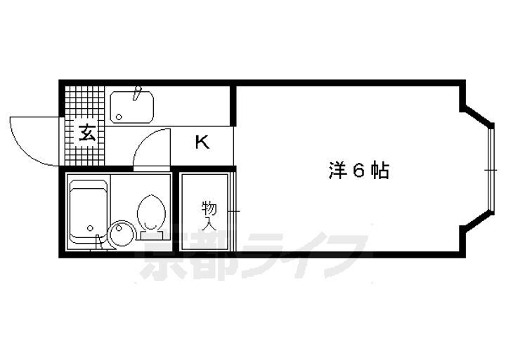 京都府京都市北区紫野郷ノ上町 北野白梅町駅 1K マンション 賃貸物件詳細