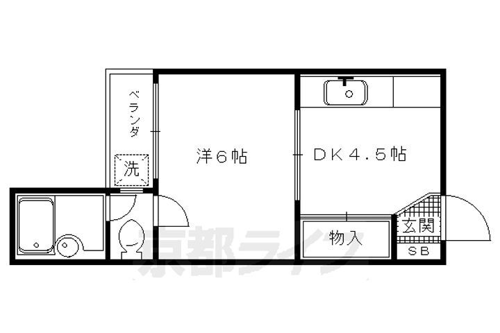 京都府京都市北区大宮中林町 北大路駅 1DK アパート 賃貸物件詳細