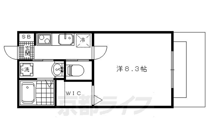 京都府京都市北区衣笠高橋町 北野白梅町駅 1K アパート 賃貸物件詳細
