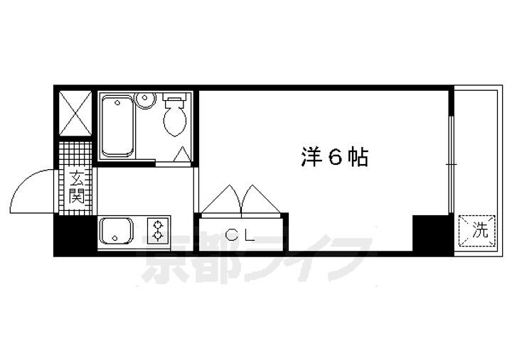 京都府京都市北区衣笠御所ノ内町 北野白梅町駅 1K マンション 賃貸物件詳細