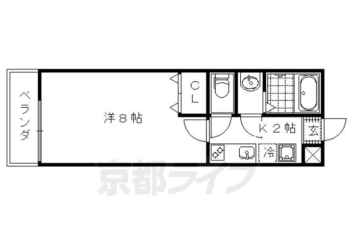 京都府京都市下京区西七条八幡町 西院駅 1K マンション 賃貸物件詳細