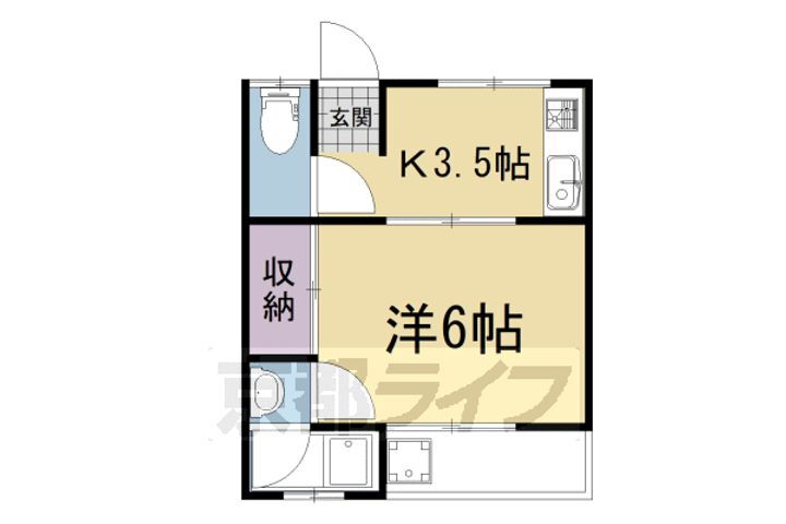 京都府城陽市平川中道表 久津川駅 1K アパート 賃貸物件詳細