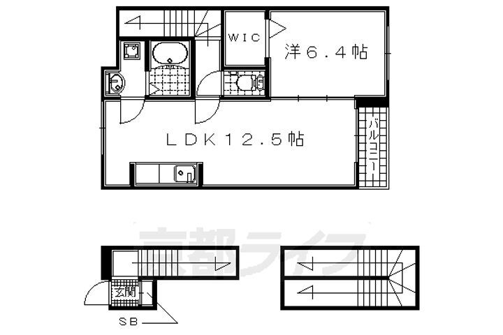 京都府木津川市吐師久保 木津川台駅 1LDK アパート 賃貸物件詳細
