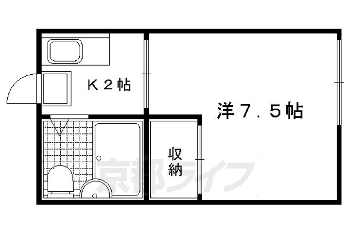 京都府京都市左京区下鴨北芝町 北山駅 1K アパート 賃貸物件詳細