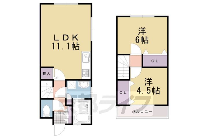 京都府京都市南区久世殿城町 賃貸一戸建て