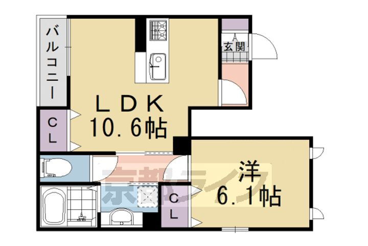 京都府向日市上植野町南小路 西向日駅 1LDK アパート 賃貸物件詳細