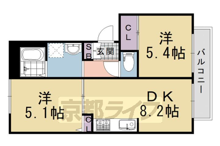 大阪府三島郡島本町広瀬４丁目 水無瀬駅 2DK アパート 賃貸物件詳細