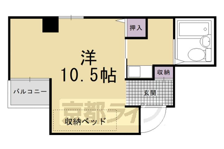 京都府京都市右京区西院三蔵町 西院駅 1K マンション 賃貸物件詳細
