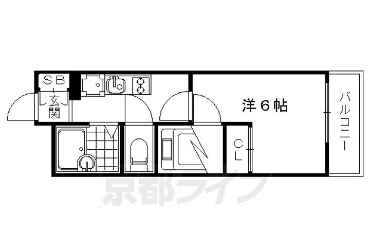 京都府京都市南区吉祥院池ノ内町 西大路駅 1K マンション 賃貸物件詳細