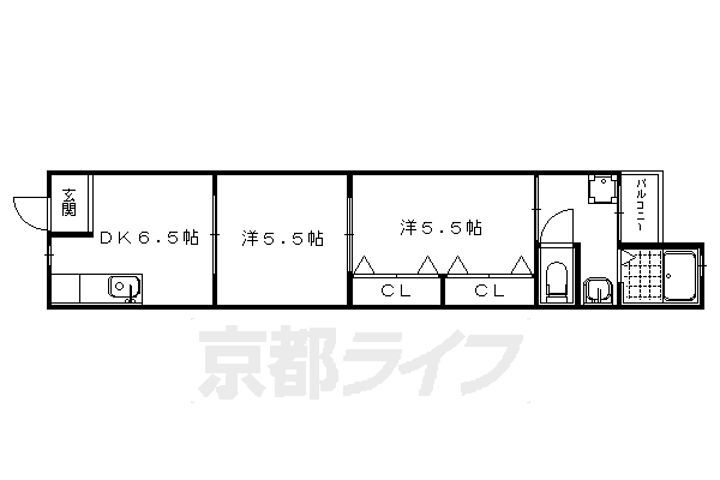 京都府京都市右京区花園内畑町 賃貸アパート