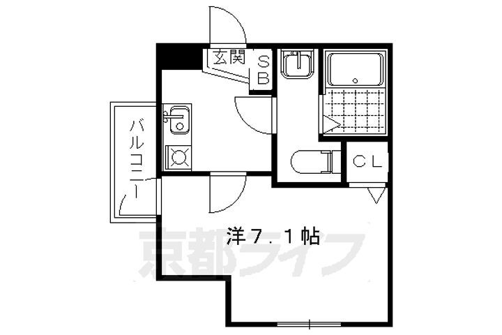 京都府京都市南区吉祥院車道町 西大路駅 1K マンション 賃貸物件詳細