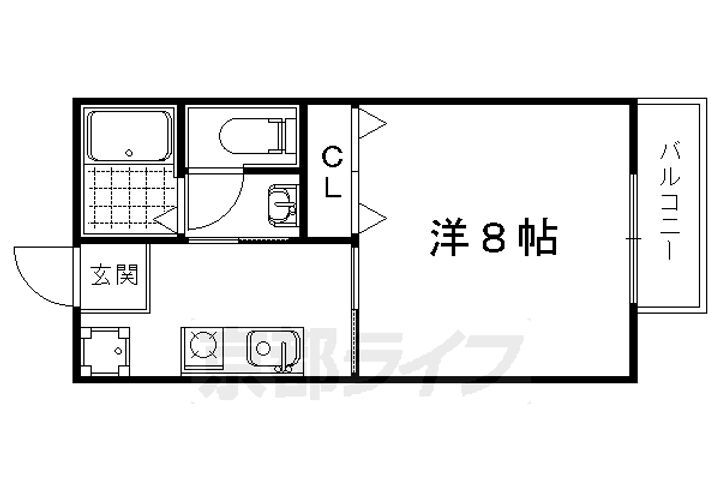 京都府京都市右京区山ノ内荒木町 太秦天神川駅 1K アパート 賃貸物件詳細