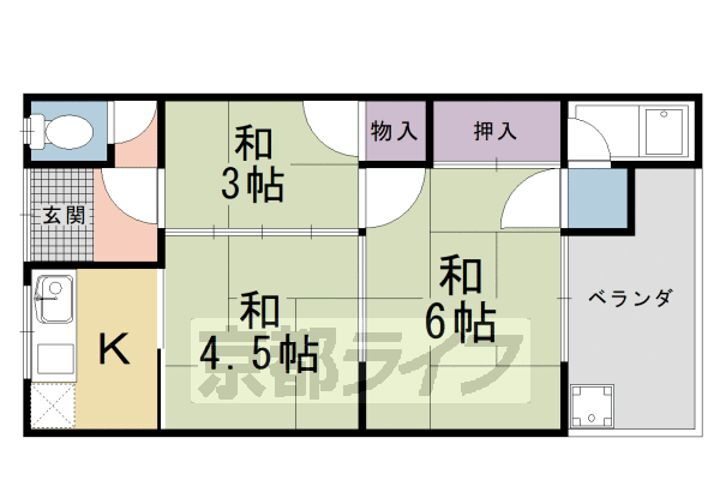 京都府京都市右京区嵯峨野高田町 賃貸アパート