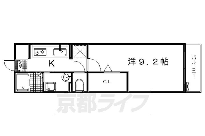京都府京都市南区上鳥羽藁田町 上鳥羽口駅 1K マンション 賃貸物件詳細