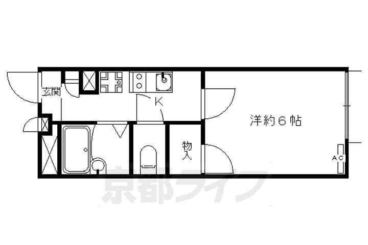 京都府京都市南区西九条南田町 東寺駅 1K アパート 賃貸物件詳細