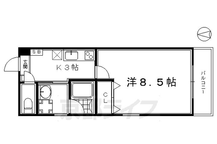 京都府京都市下京区福島町 五条駅 1K マンション 賃貸物件詳細
