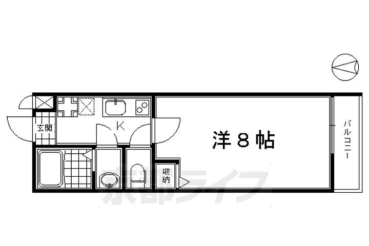 京都府京都市下京区西新屋敷下之町 丹波口駅 1K マンション 賃貸物件詳細