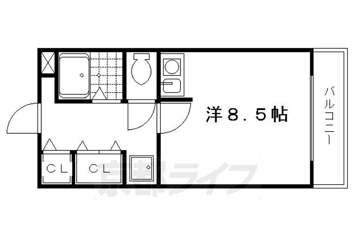 京都府京都市北区衣笠荒見町 北野白梅町駅 ワンルーム アパート 賃貸物件詳細