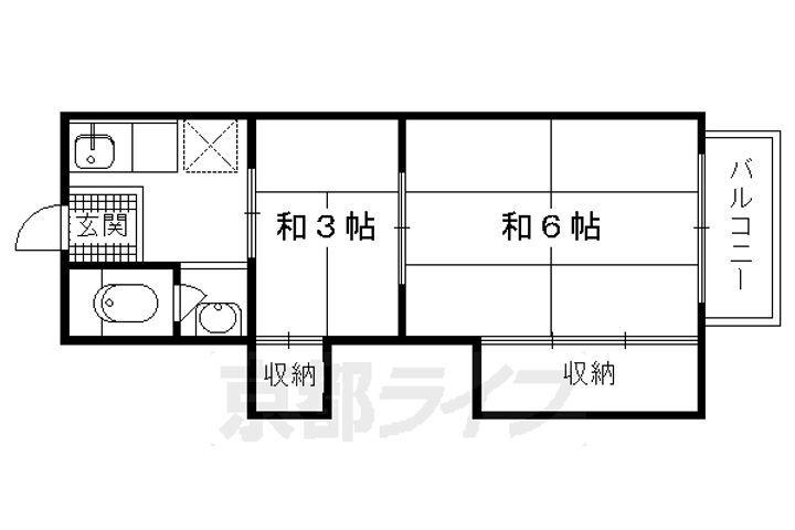 京都府京都市左京区一乗寺高槻町 一乗寺駅 2K アパート 賃貸物件詳細