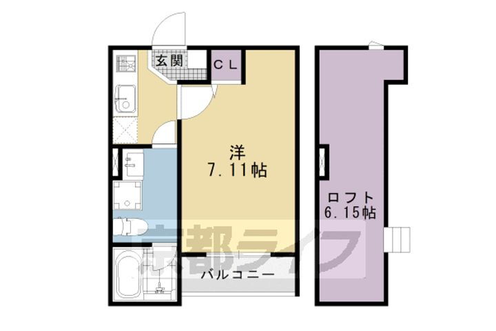 京都府京都市南区吉祥院九条町 西大路駅 1K アパート 賃貸物件詳細