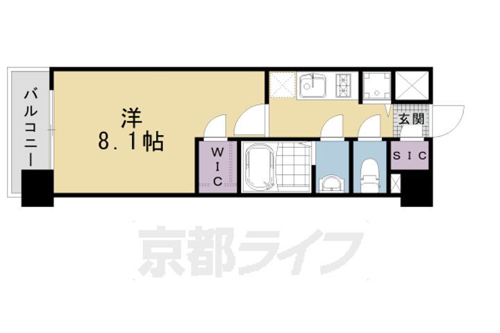 京都府京都市下京区梅小路高畑町 西大路駅 1K マンション 賃貸物件詳細