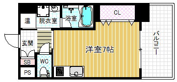 プリモディーネ福島 3階 ワンルーム 賃貸物件詳細